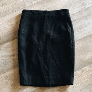 Wool pencil skirt